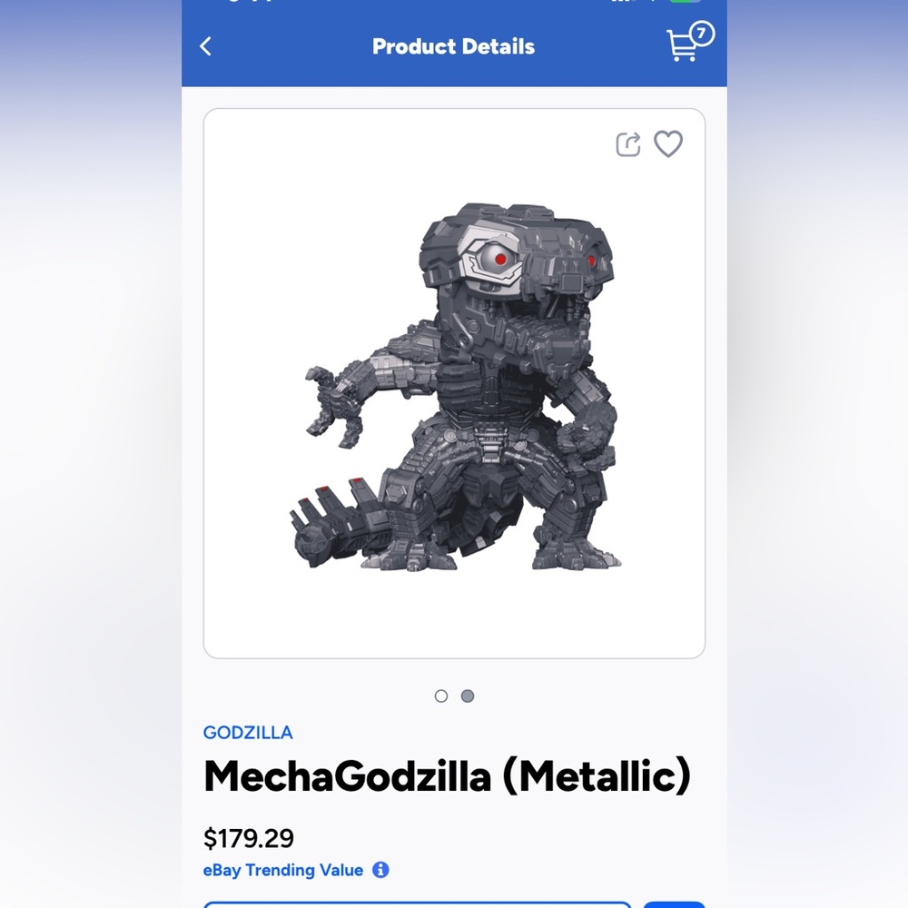 New Vaulted Godzilla vs Kong MechaGodzilla Metallic Funko Pop Movies figure